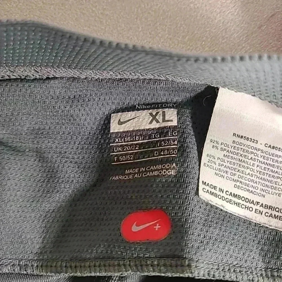 Nike Fit Dry Womens Pants XL 16-18 Blue Gray Stretchy Athletic Lounge Workout - Picture 8 of 8